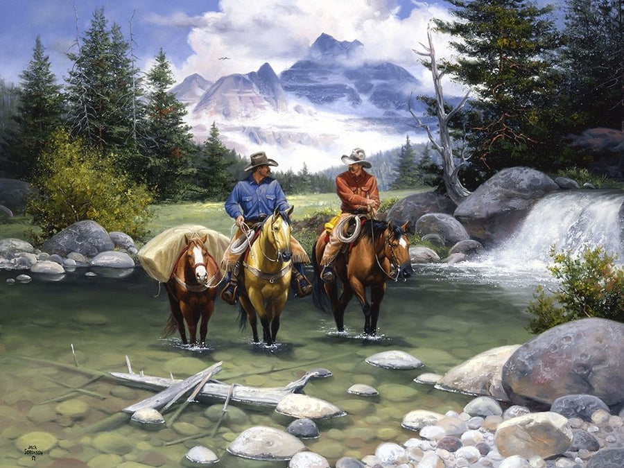 Clear Water Crossing Poster Print - Jack Sorenson-VARPDX44838GG Image 1