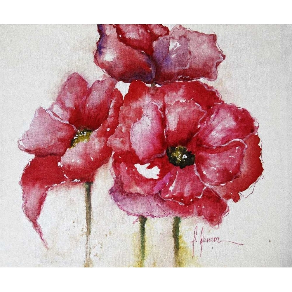 Fuchsia Poppies I Poster Print - Leticia Herrera-VARPDX44921GG Image 1