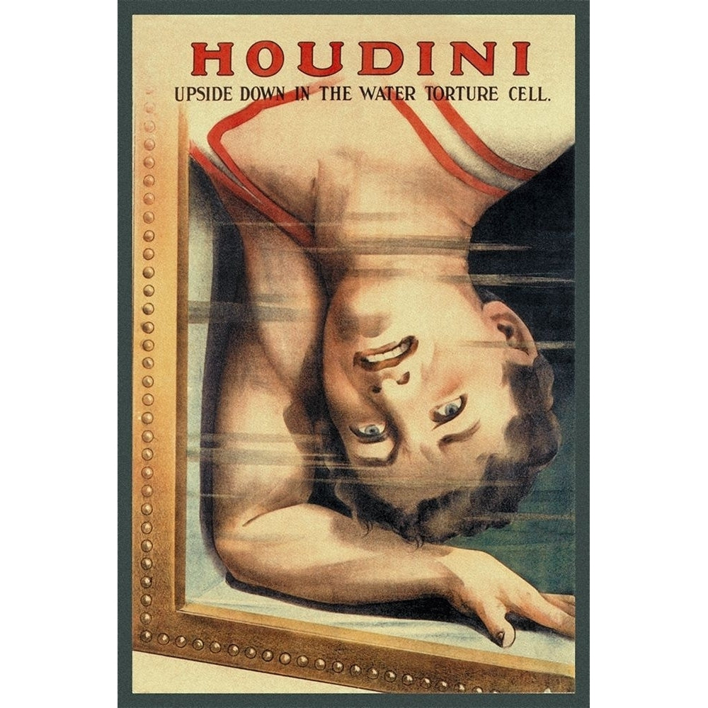 Magicians: Houdini: Upside Down in the Water Torture Cell Poster Print by Strobridge Strobridge-VARPDX449788 Image 1