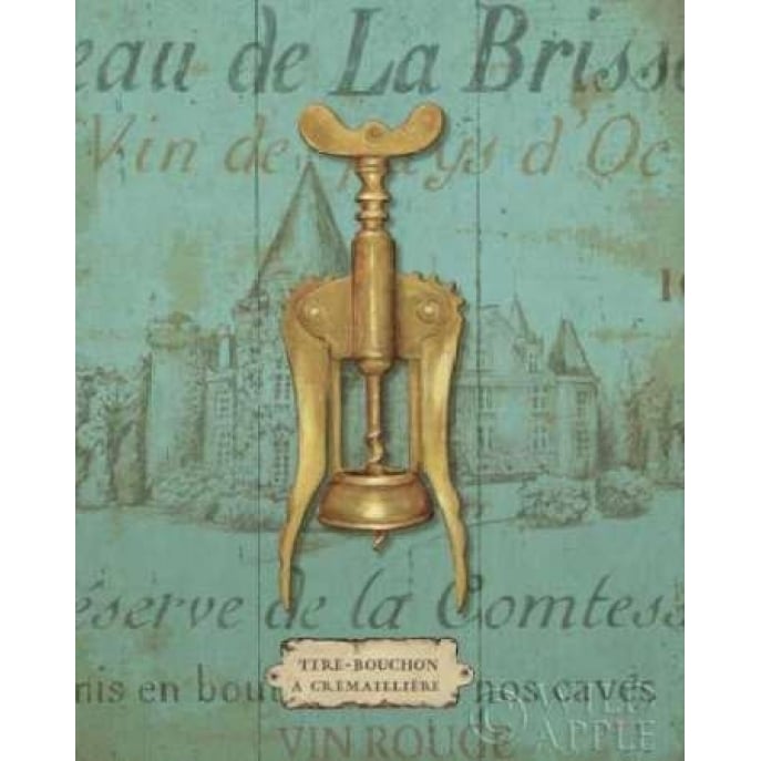 Antique Corkscrew III Blue Poster Print by Daphne Brissonnet-VARPDX4498 Image 1