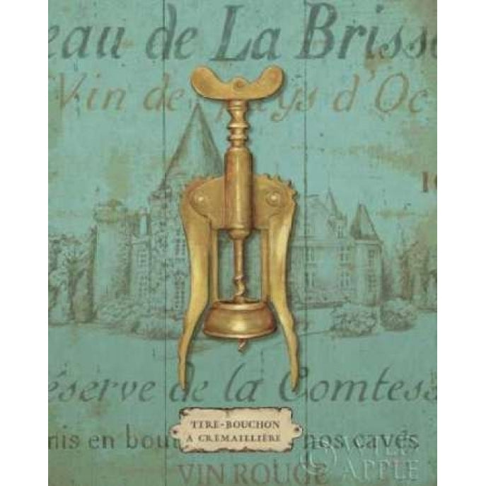 Antique Corkscrew III Blue Poster Print by Daphne Brissonnet-VARPDX4498 Image 2