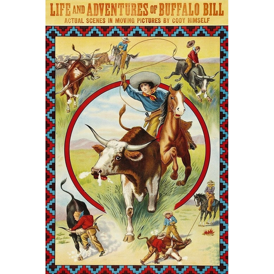 Vintage Westerns: Life and Adventures of Buffalo Bill Poster Print by Unknown Unknown-VARPDX449894 Image 1