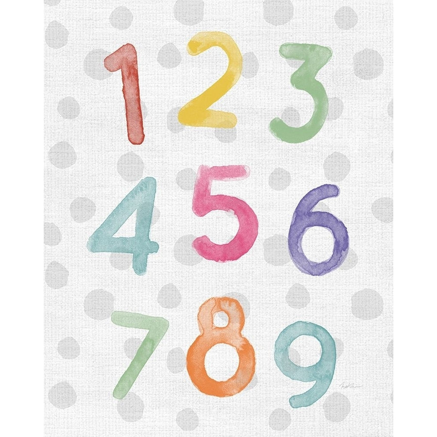 Watercolor Numbers by Natalie Carpentieri-VARPDX45039 Image 1