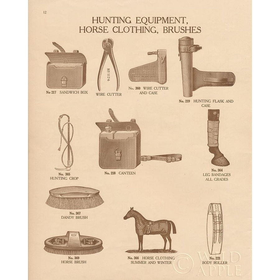 Equine Riding Gear IV Poster Print by Wild Apple Portfolio-VARPDX45249 Image 1