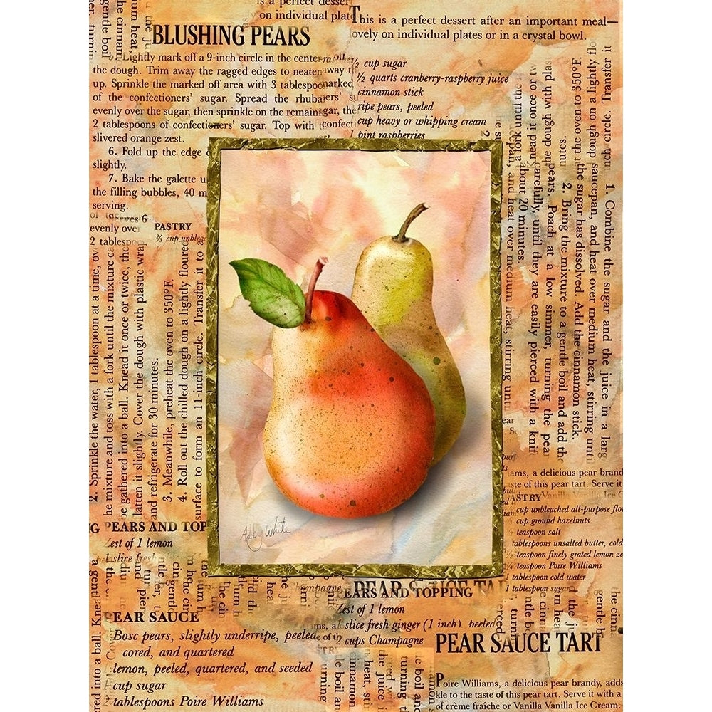 Blushing Pears Poster Print - Abby White-VARPDX45310D Image 1