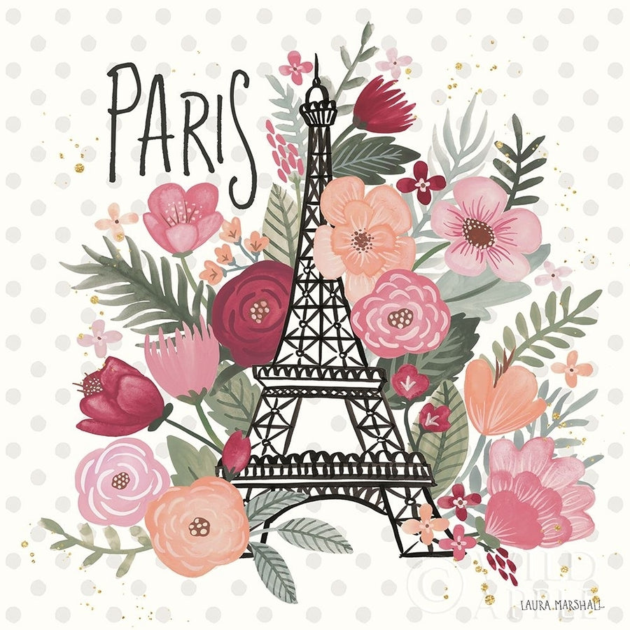 Paris is Blooming II Poster Print by Laura Marshall-VARPDX45327 Image 1