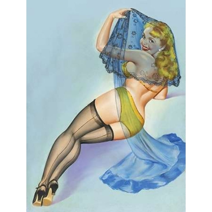 Mid-Century Pin-Ups - The Veil Poster Print by Peter Driben-VARPDX453906 Image 1