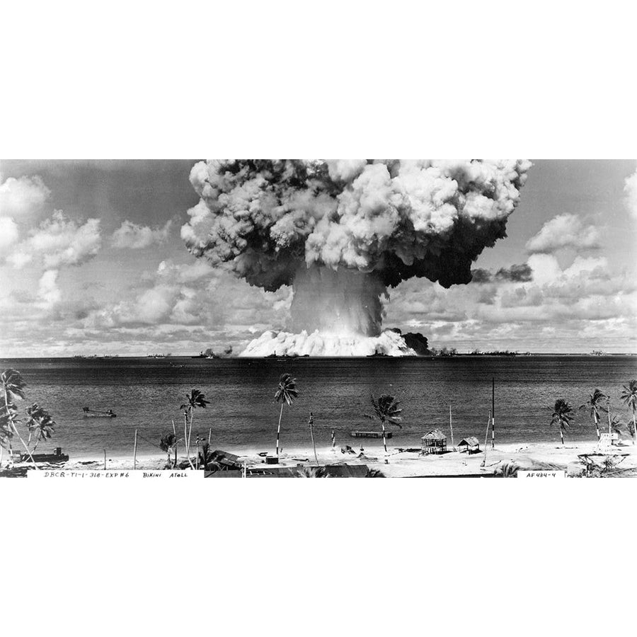 Bikini Atoll Operation Crossroads Baker Detonation July 25 1946 DBCRT1318Exp 6 AF4344 Poster Print by US Navy US Image 1