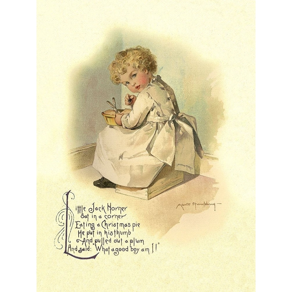 Nursery Rhymes: Little Jack Horner Poster Print by Maud Humphrey-VARPDX454852 Image 1