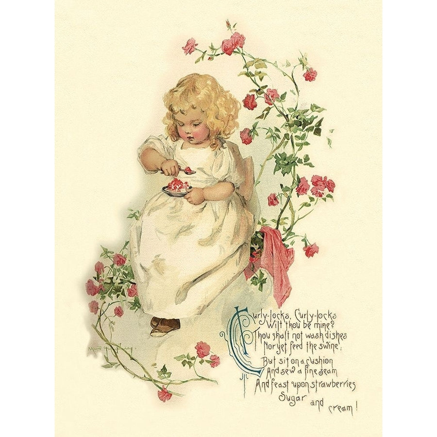 Nursery Rhymes: Curly-Locks Curly-Locks Poster Print by Maud Humphrey-VARPDX454846 Image 1