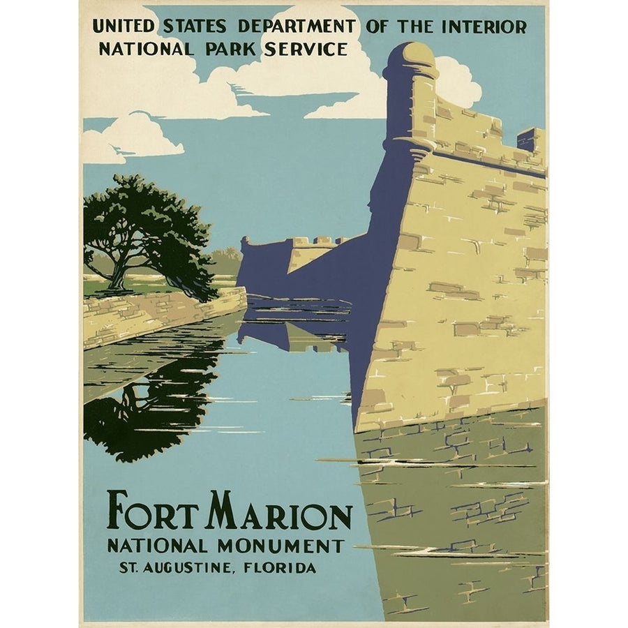 Fort Marion National Monument St. Augustine Florida ca. 1938 Poster Print by WPA WPA-VARPDX455909 Image 1