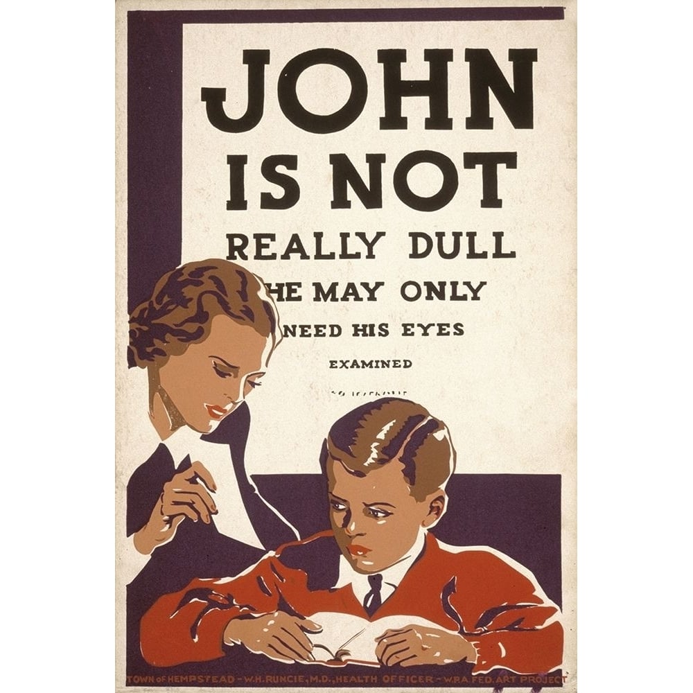 John is not really dull Poster Print by WPA WPA-VARPDX456032 Image 1