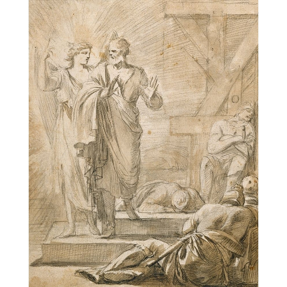 The Liberation of Saint Peter Poster Print by Laurent de La Hyre-VARPDX456779 Image 1