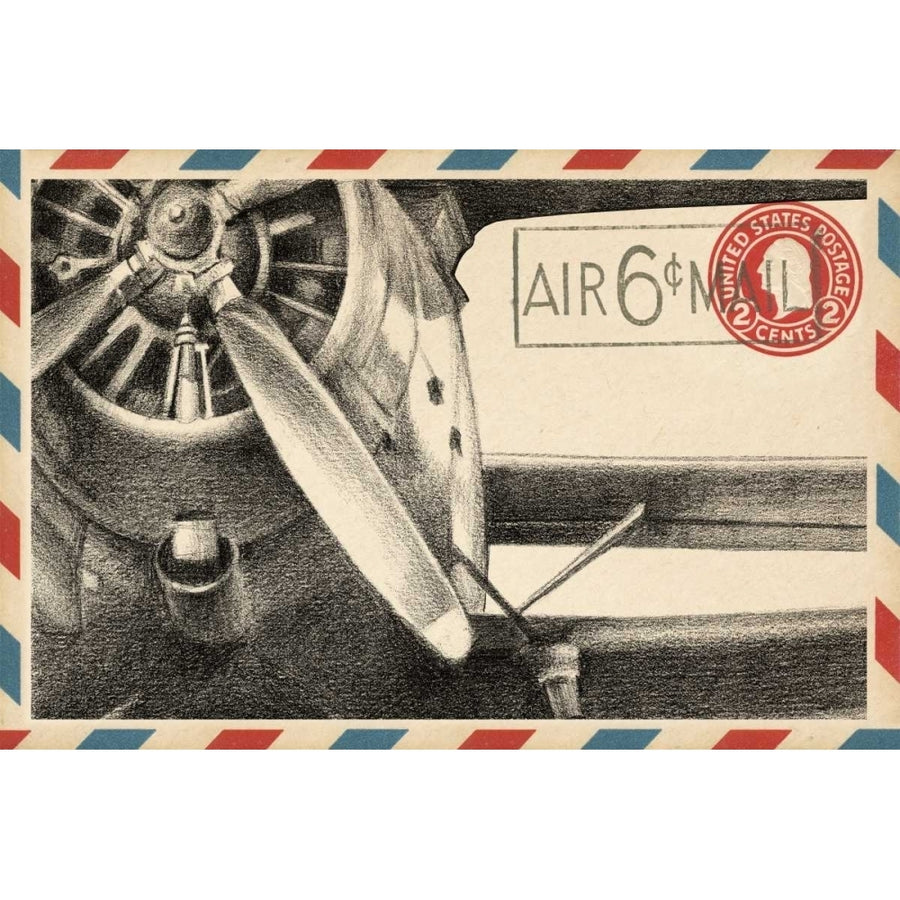 Small Vintage Airmail II Poster Print - Ethan Harper-VARPDX45678D Image 1