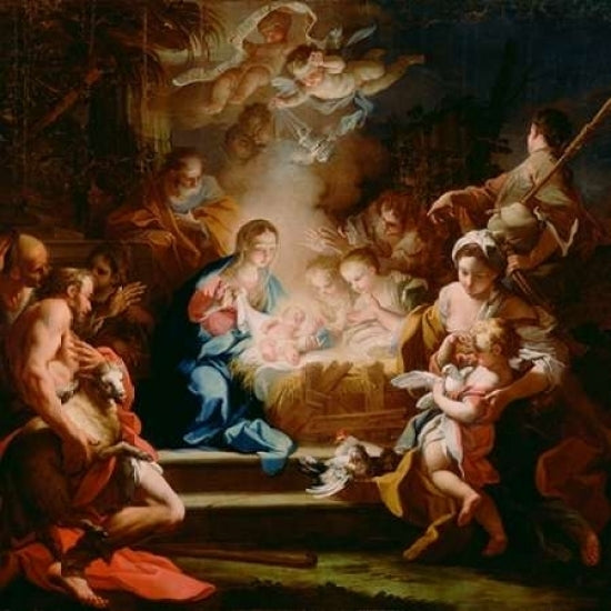 The Adoration of the Shepherds Poster Print by Sebastiano Conca-VARPDX456792 Image 2