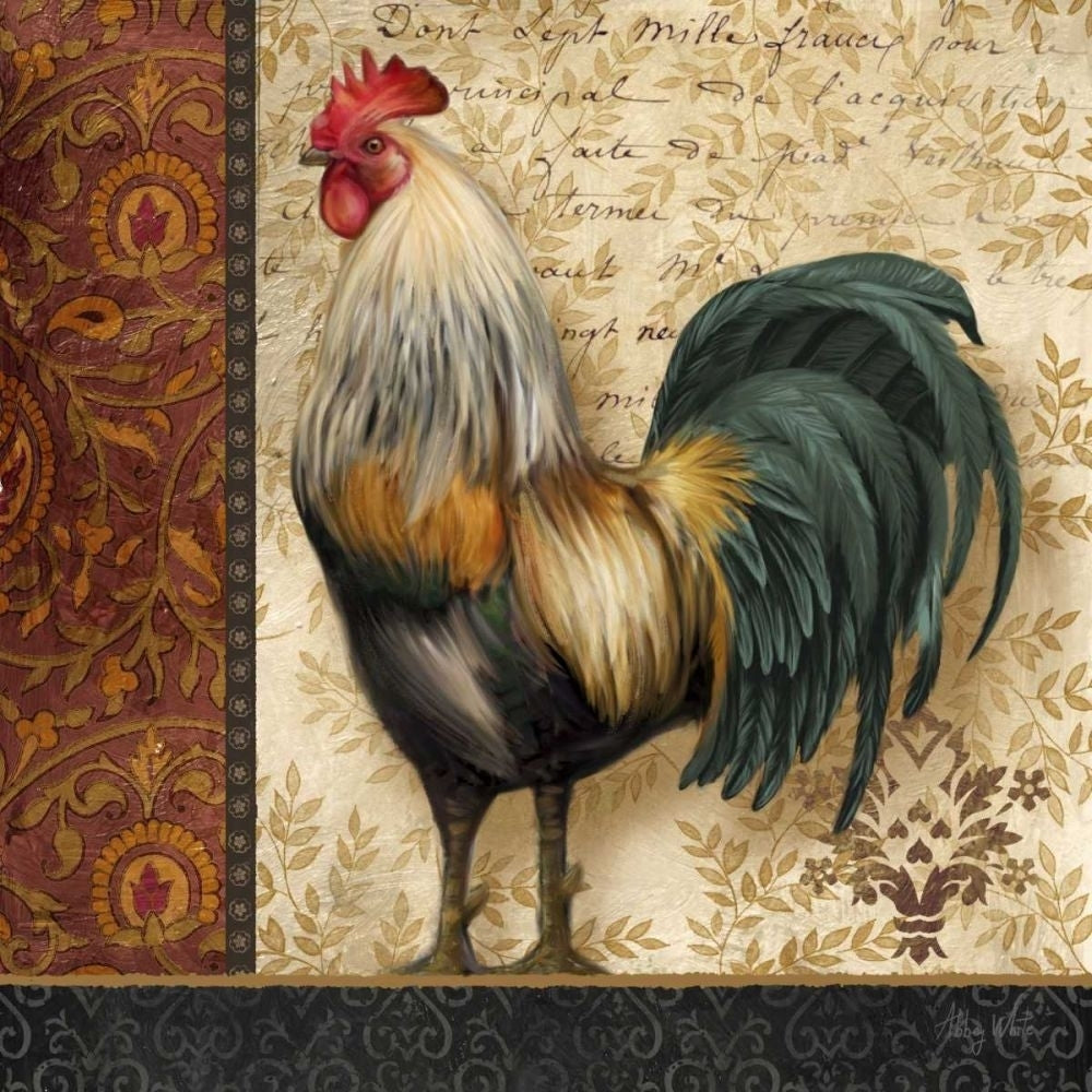 French Rooster I Poster Print - Abby White-VARPDX45705D Image 1