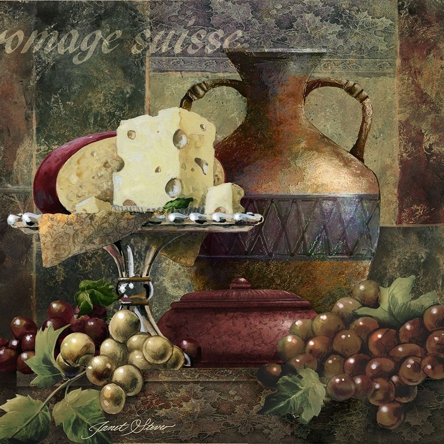 Cheese and Grapes II Poster Print - Janet Stever-VARPDX45898D Image 1