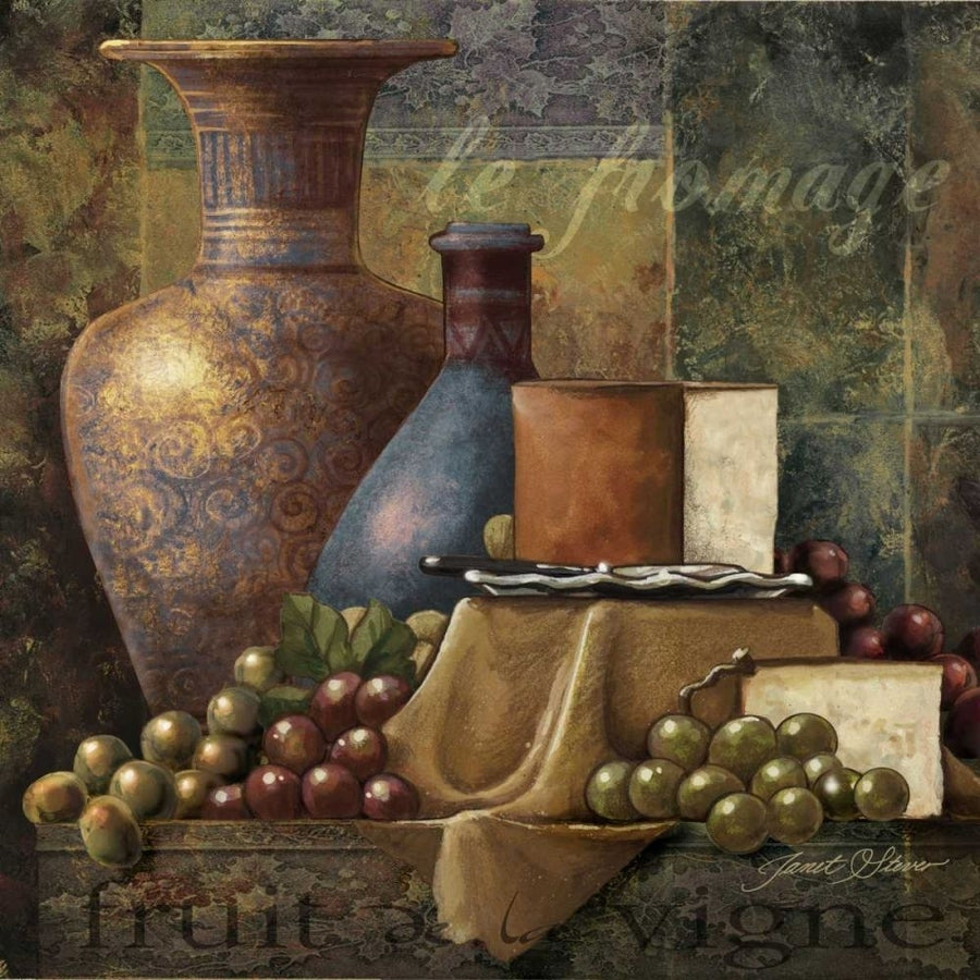 Cheese and Grapes I Poster Print - Janet Stever-VARPDX45897D Image 1