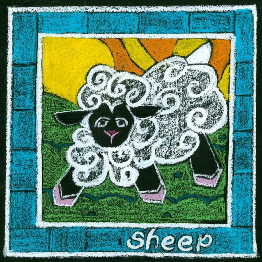 Whimsical Sheep Poster Print - Choate L.-VARPDX45916D Image 1