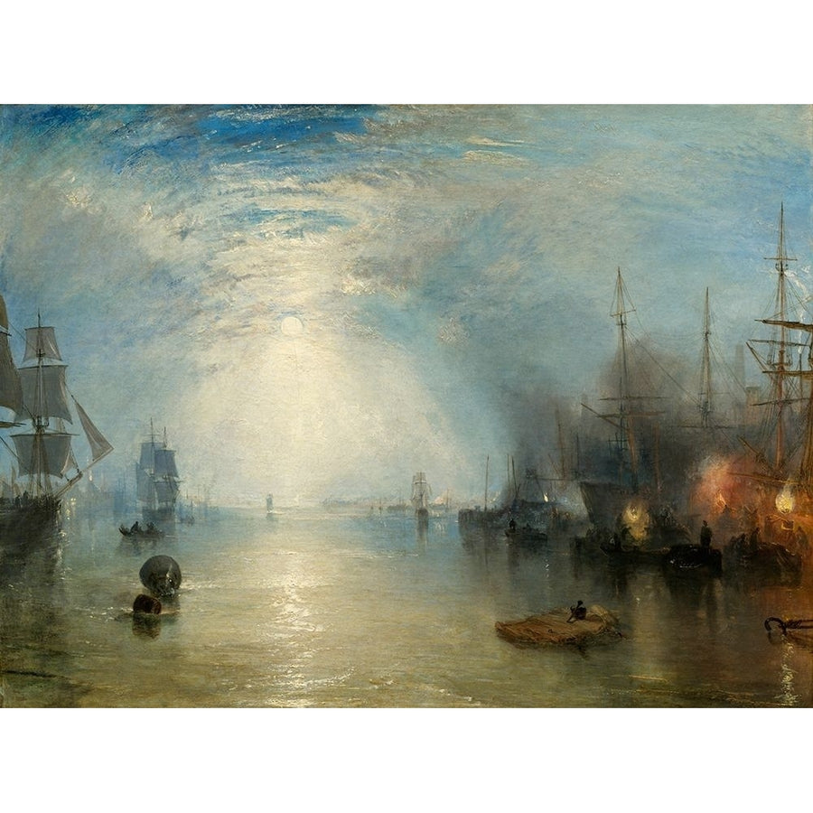 Keelmen Heaving in Coals by Moonlight 1835 Poster Print by Joseph Mallord--William Turner-VARPDX459375 Image 1