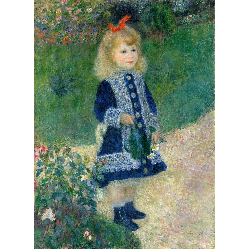 A Girl with a Watering Can 1876 Poster Print by Pierre-Auguste Renoir-VARPDX459372 Image 1