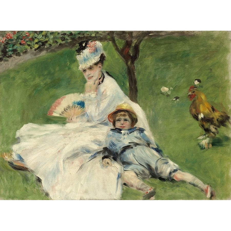 Madame Monet and Her Son Poster Print by Pierre-Auguste Renoir-VARPDX459383 Image 1