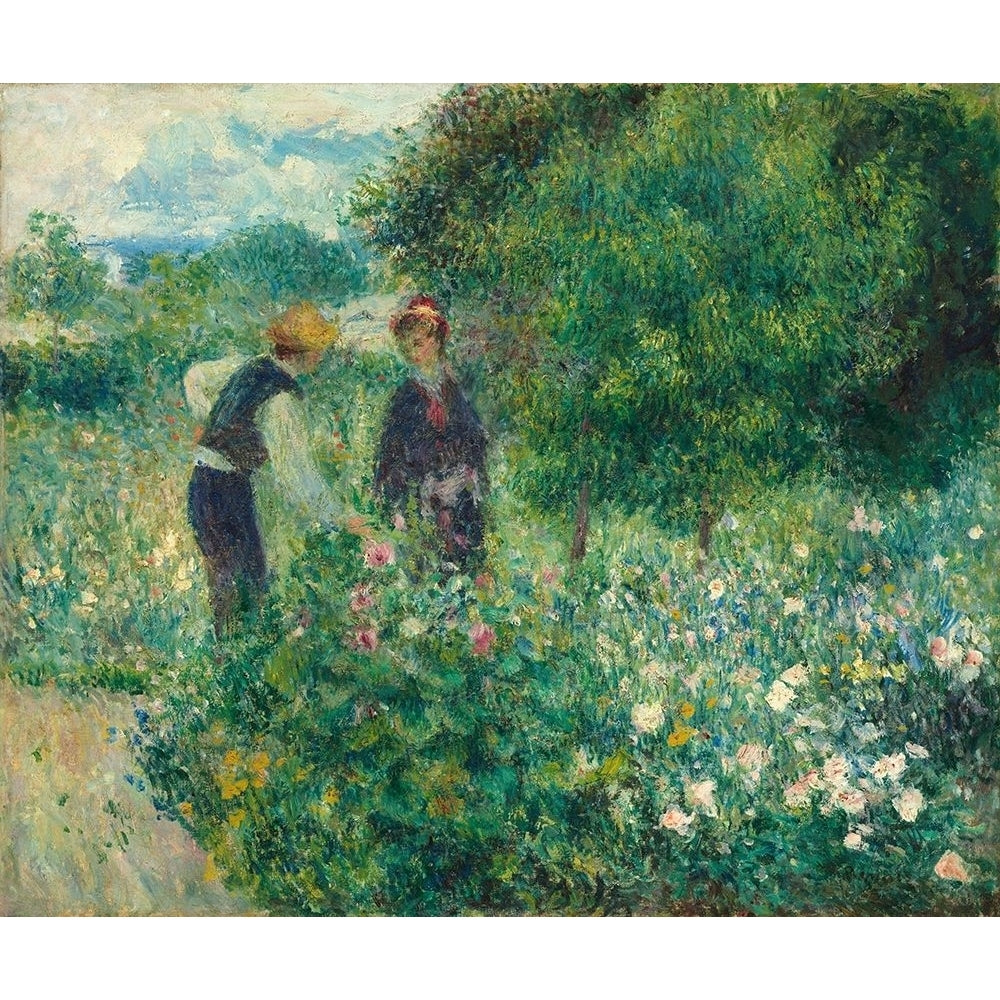 Picking Flowers Poster Print by Pierre-Auguste Renoir-VARPDX459384 Image 1