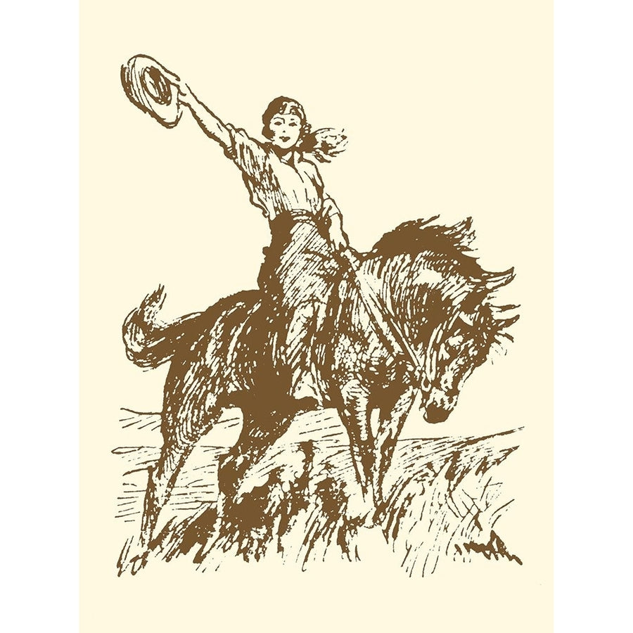 Small Cowgirl Poster Print - Studio Vision-VARPDX46123D Image 1