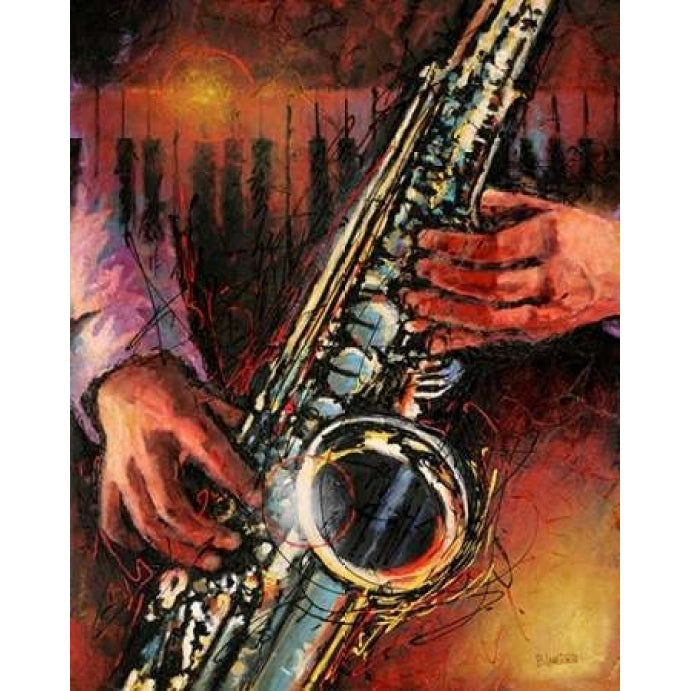 Blues Sax Poster Print by Bruce Langton-VARPDX461LAN1004 Image 2