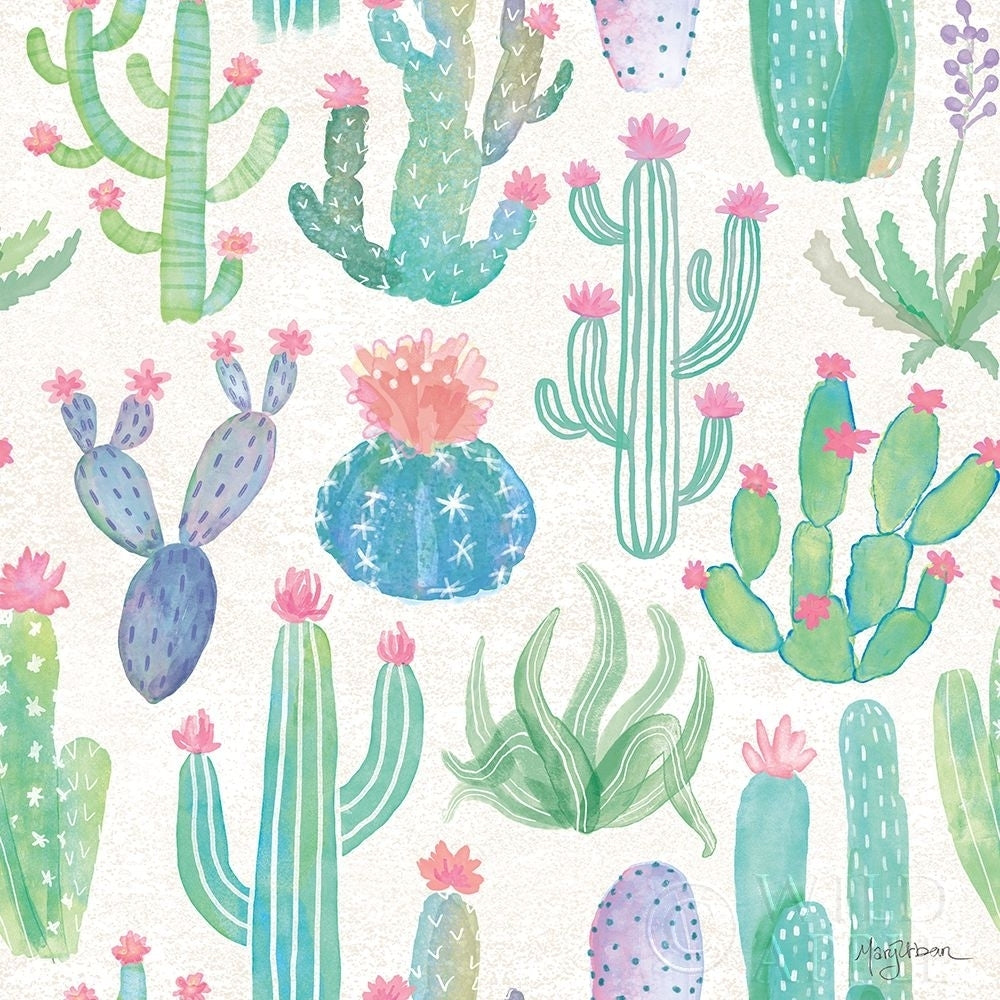 Bohemian Cactus Step 01A Poster Print by Mary Urban-VARPDX46241 Image 1