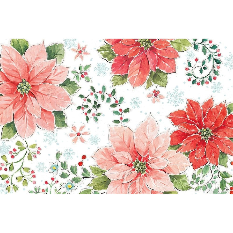 Country Poinsettias I Poster Print by Daphne Brissonnet-VARPDX46263 Image 1