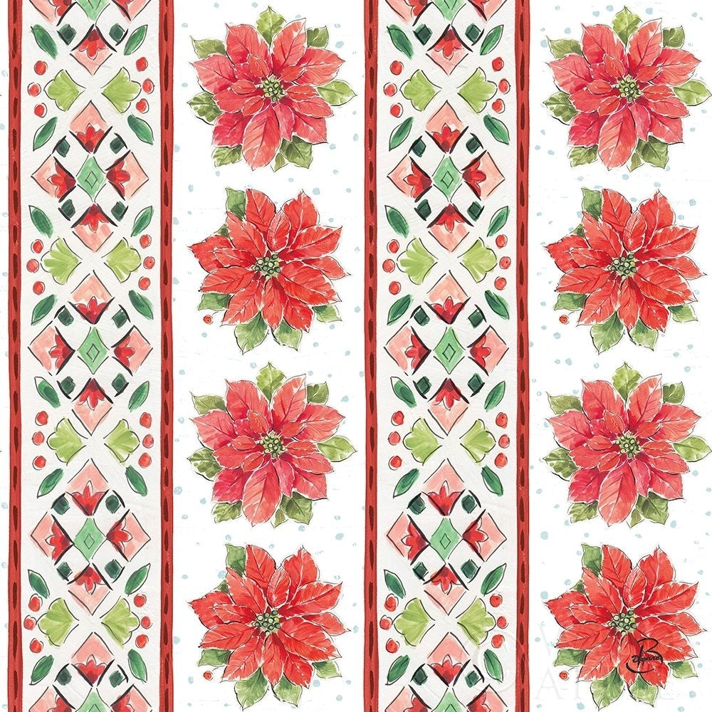 Country Poinsettias Step 06A Poster Print by Daphne Brissonnet-VARPDX46282 Image 1