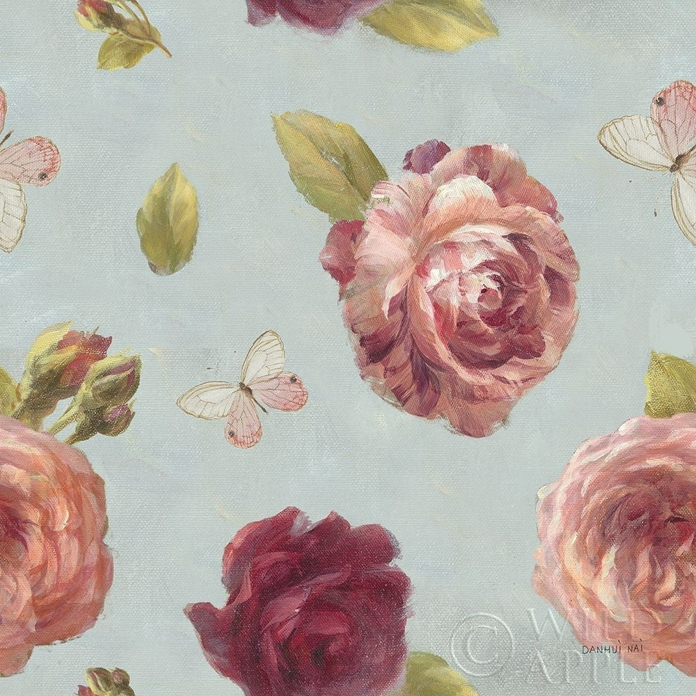 French Roses Pattern IA Poster Print by Danhui Nai-VARPDX46491 Image 1