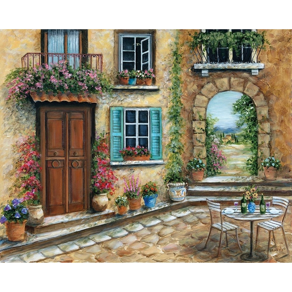 Tuscan Courtyard Poster Print - Marilyn Dunlap-VARPDX46514 Image 1