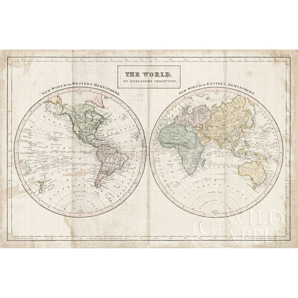 Old World Eastern Western Linen Poster Print by Wild Apple Portfolio Wild Apple Portfolio-VARPDX46560 Image 1