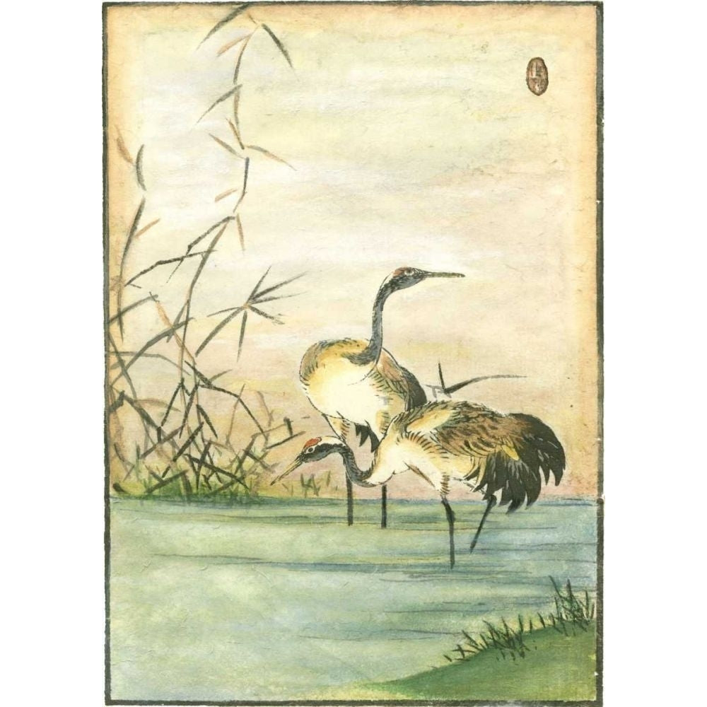 Oriental Cranes II Poster Print - Studio Vision-VARPDX46630D Image 1