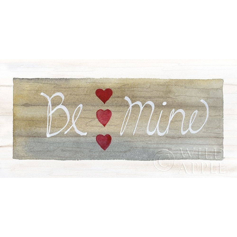 Rustic Valentine Be Mine Poster Print by Kathleen Parr McKenna-VARPDX46671 Image 1