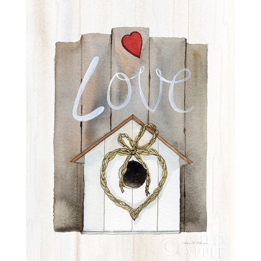 Rustic Valentine Birdhouse Poster Print by Kathleen Parr McKenna-VARPDX46673 Image 1