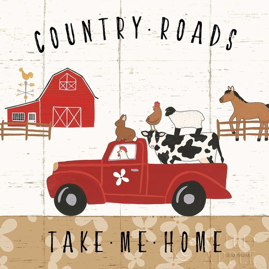 Country Roads III Poster Print by Laura Marshall-VARPDX46823 Image 1