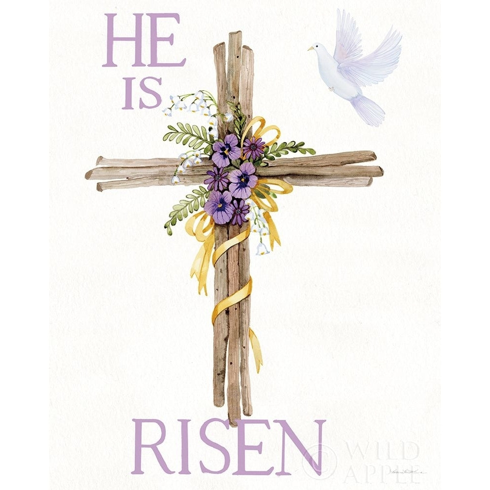 Easter Blessing Saying III with Cross Poster Print by Kathleen Parr McKenna-VARPDX46953 Image 1