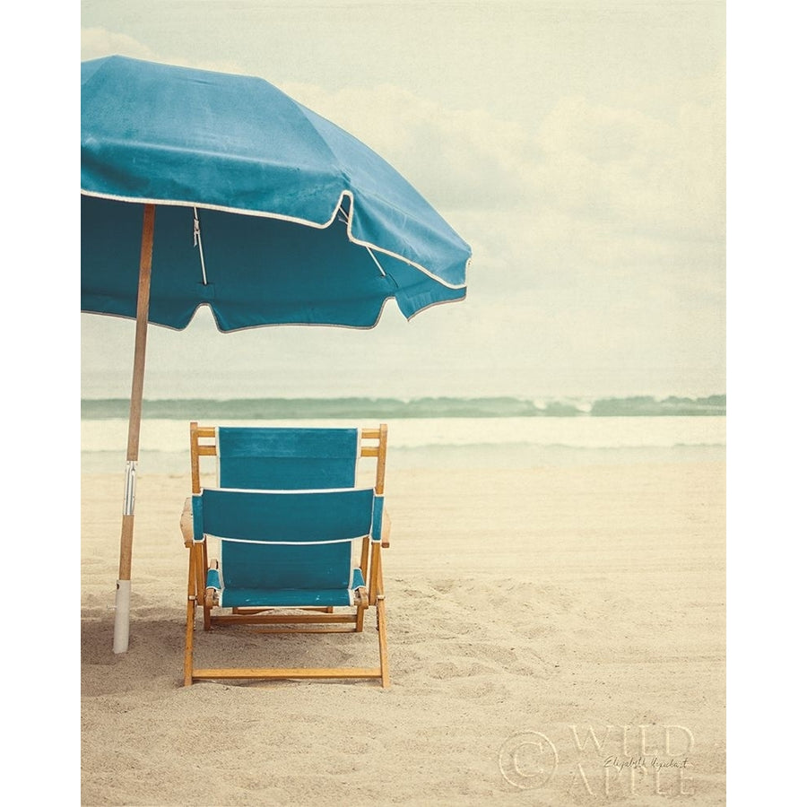 Under the Umbrella II - Bright Turquoise Poster Print by Elizabeth Urquhart-VARPDX46976 Image 1