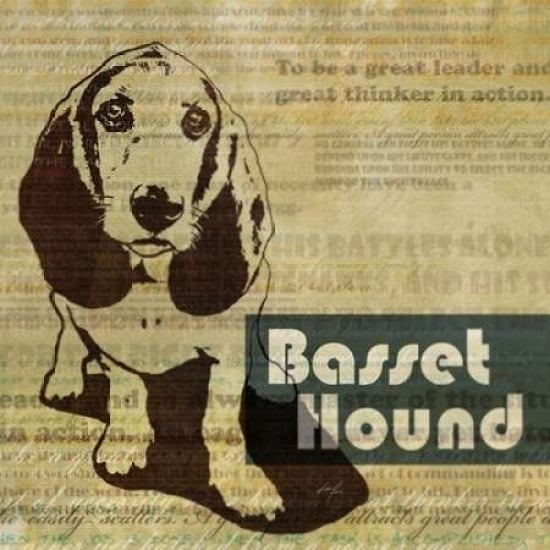 Bassett Hound Sketch Poster Print by Ken Roko-VARPDX476ROK1076 Image 2