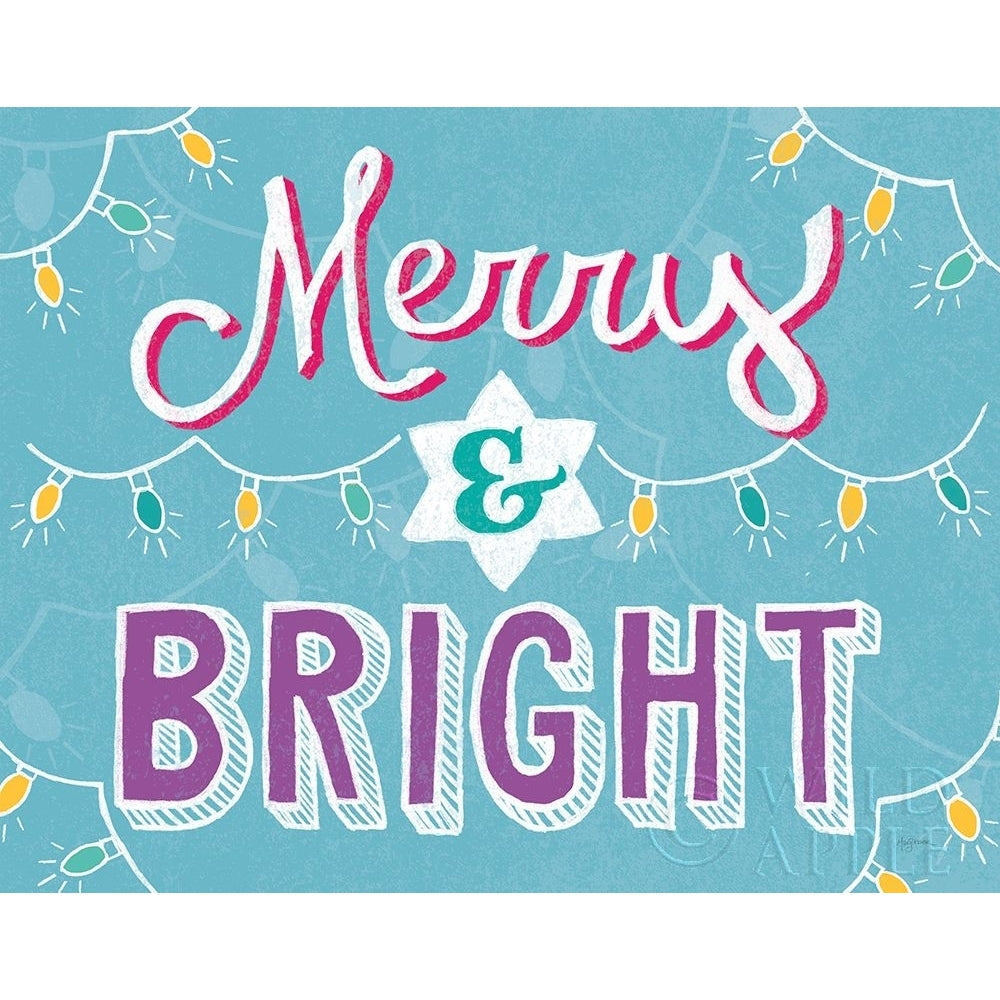 Merry and Bright Aqua Poster Print by Mary Urban-VARPDX47938 Image 1