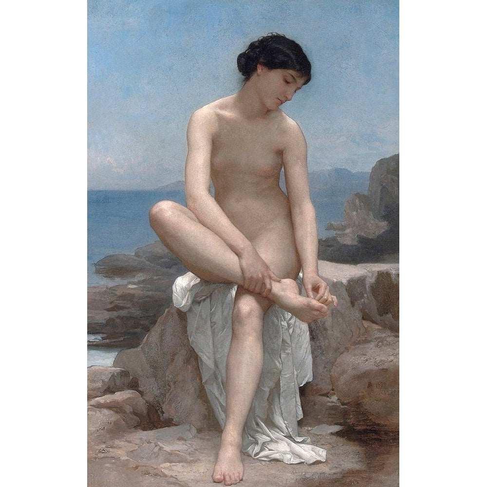 The Bather 1879 Poster Print by William-Adolphe Bouguereau-VARPDX479237 Image 1