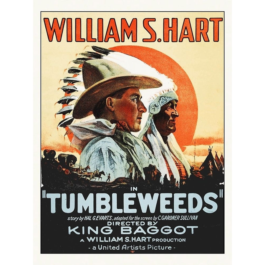 Tumbleweeds - William S Hart 1925 Poster Print by Hollywood Photo Archive Hollywood Photo Archive-VARPDX482729 Image 1