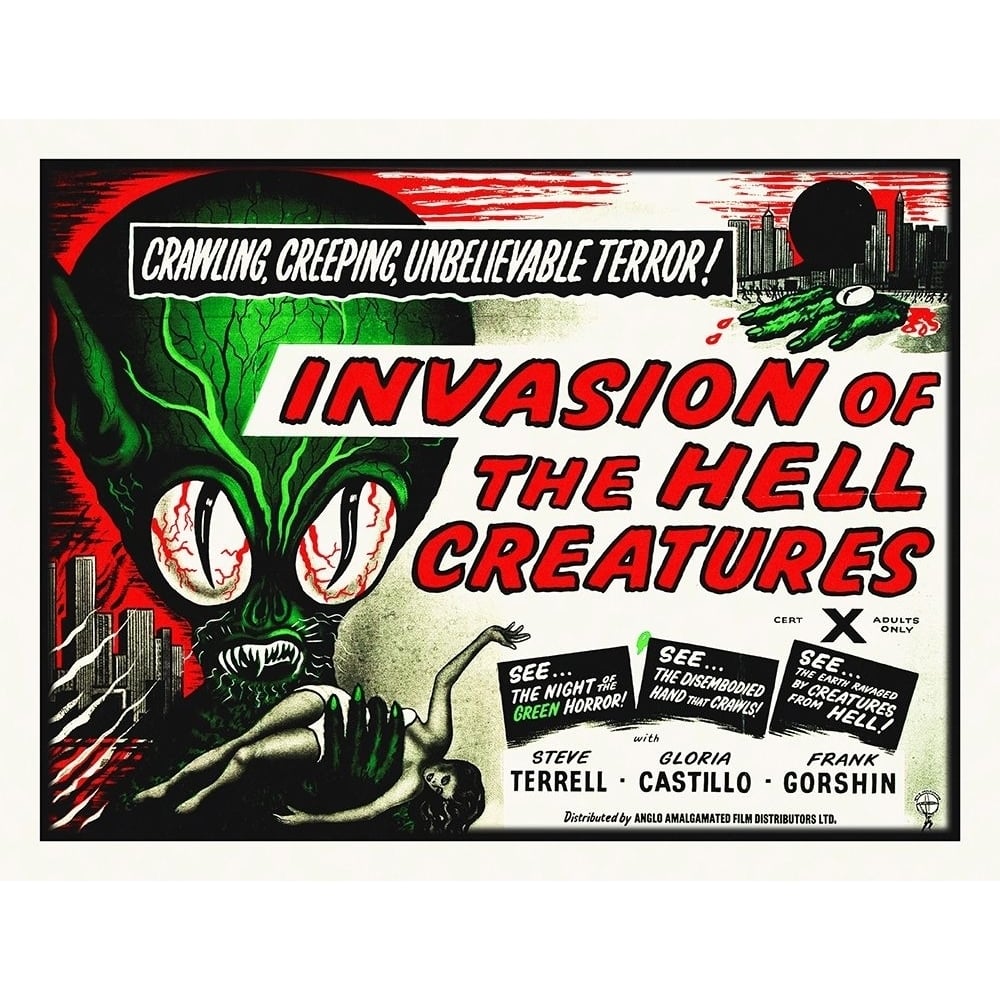 Invasion Of The Hell Creatures 1957 Poster Print by Hollywood Photo Archive Hollywood Photo Archive-VARPDX482852 Image 1