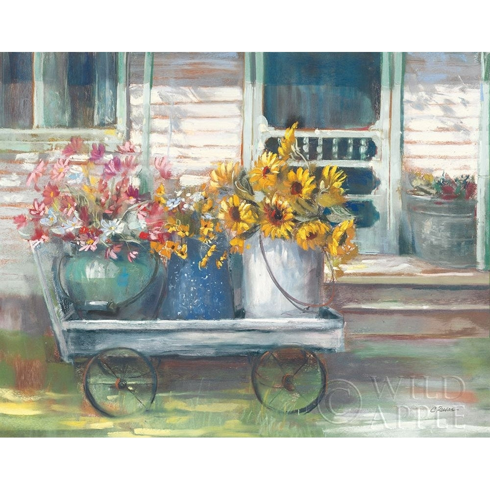 Garden Wagon Bright Poster Print by Carol Rowan-VARPDX48331 Image 1