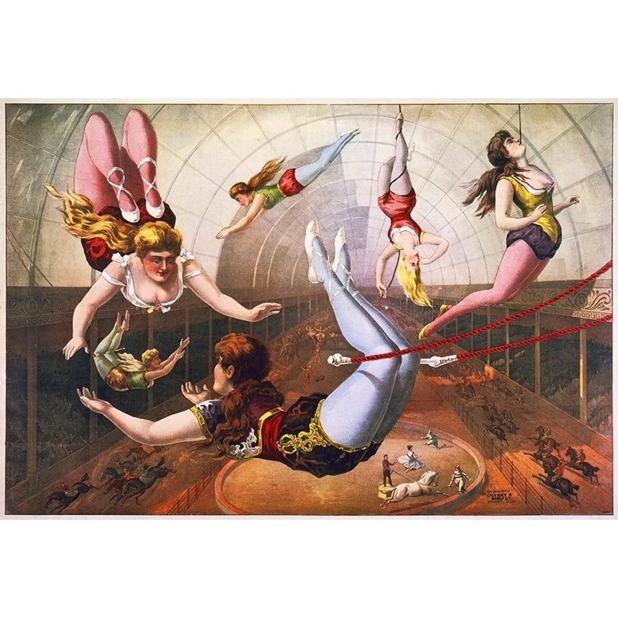 Trapeze Artists In Circus Poster Print by Hollywood Photo Archive Hollywood Photo Archive-VARPDX484154 Image 1