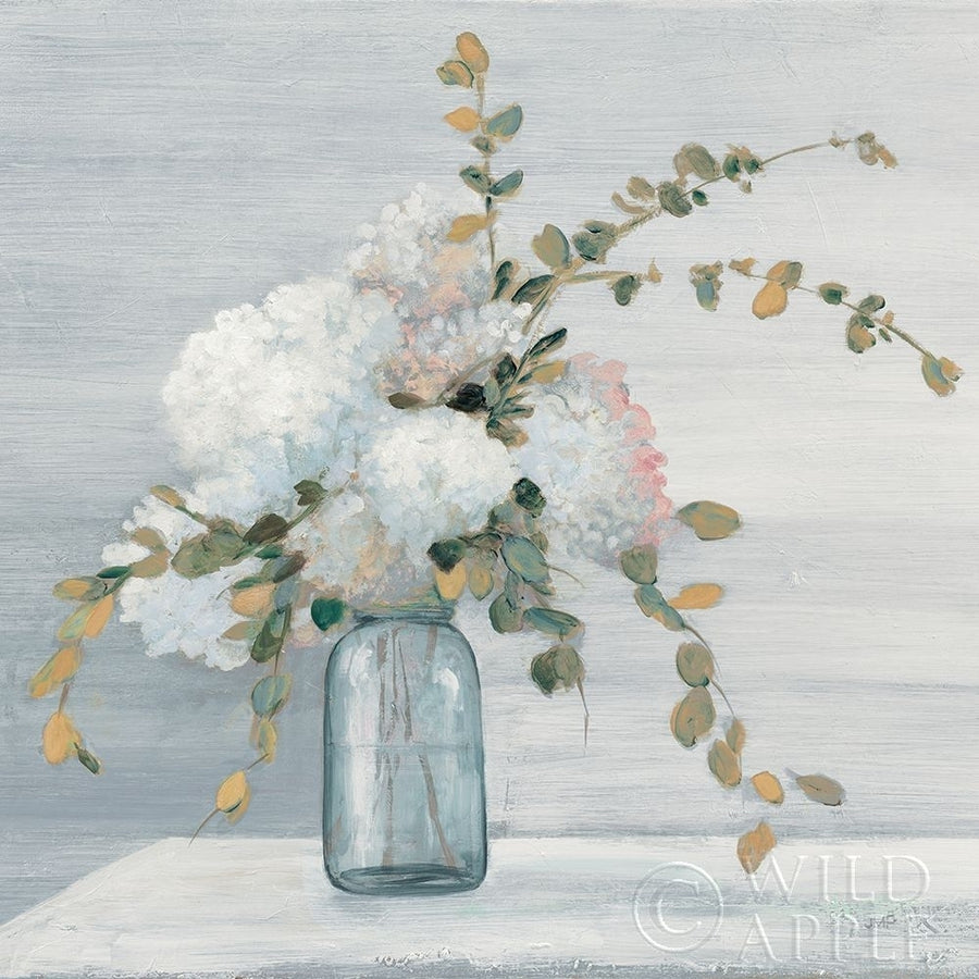 Morning Bouquet Blue Gray Crop Poster Print by Julia Purinton-VARPDX48421 Image 1