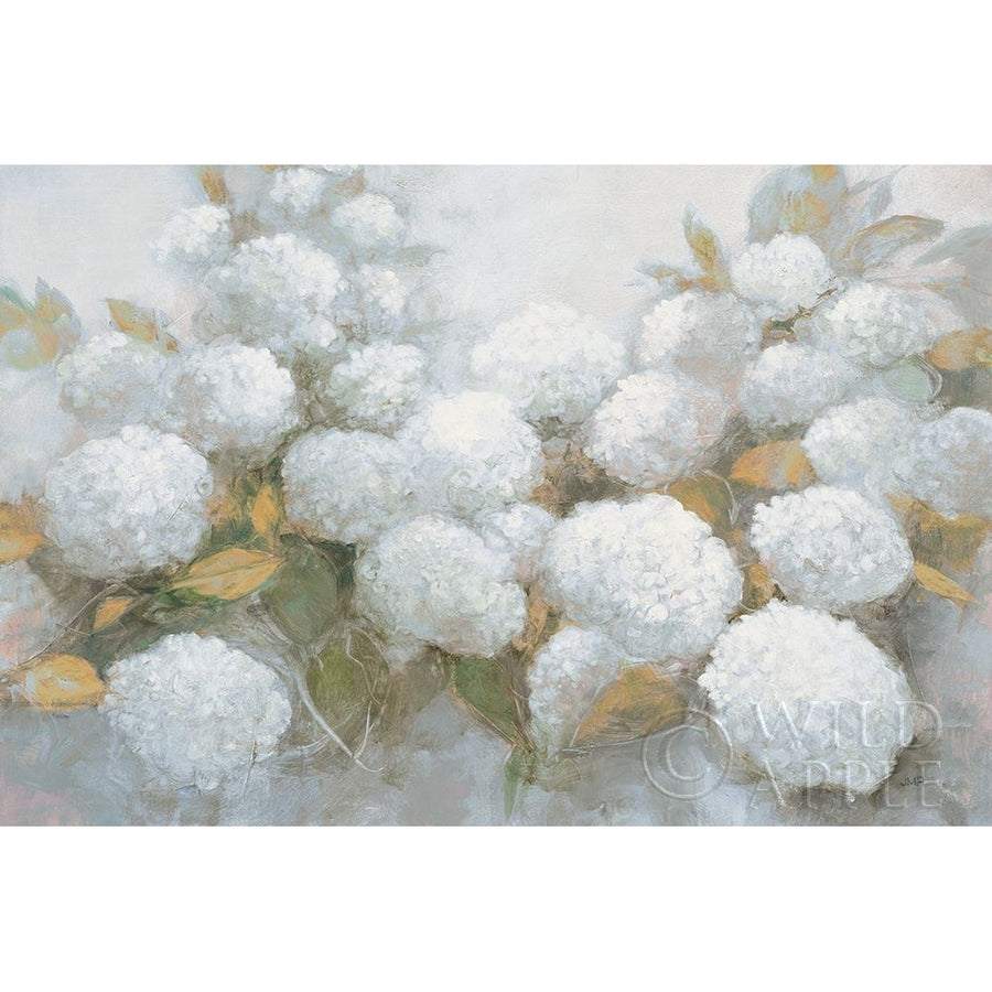 Annabelle Hydrangeas Blue Gray Crop Poster Print by Julia Purinton-VARPDX48420 Image 1